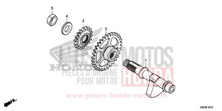 AUSGLEICHER von CRF250R EXTREME RED (R292) von 2020