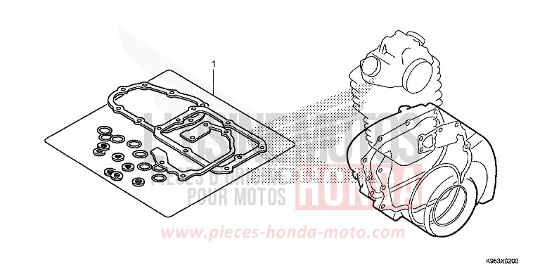 DICHTUNG SATZ B von CRF250R EXTREME RED (R292) von 2020