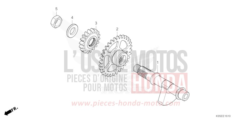 AUSGLEICHER von CRF250R EXTREME RED (R292) von 2022