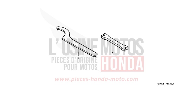 WERKZEUGE von CR125R EXTREME RED (R292) von 2004