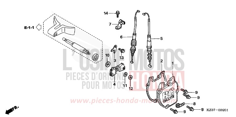 KLAPPENVENTIL (CR250R5-7) von CR250R EXTREME RED (R292) von 2006