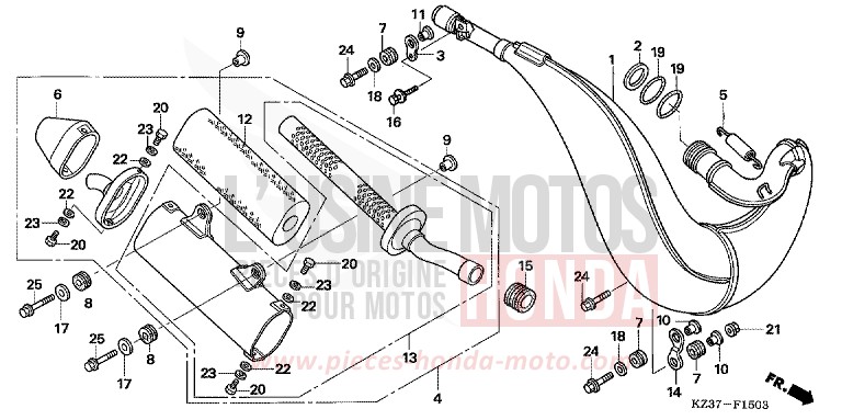 EXPANSIONSKAMMER (CR250R6,7) von CR250R EXTREME RED (R292) von 2006