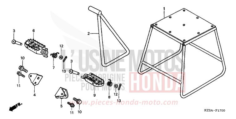 STUFE von CR250R EXTREME RED (R292) von 2006