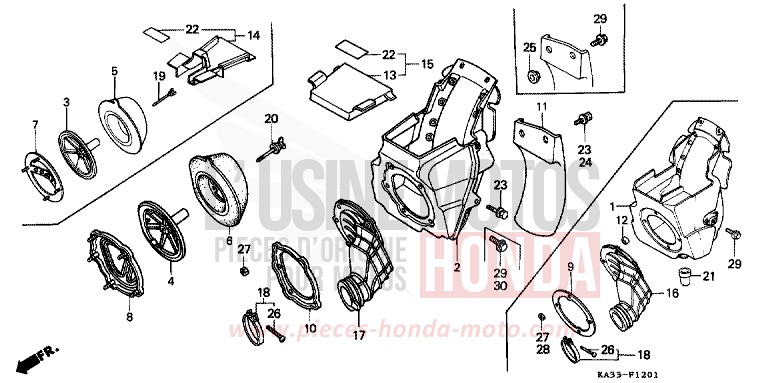 LUFTFILTER (2) von CR125R FIGHTING RED (R134) von 1987