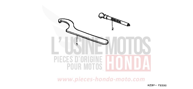 WERKZEUGE von CR250R NEUCLEAR RED (R177) von 1999