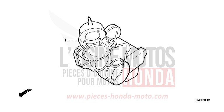 DICHTUNG SATZ von CR125R NEUCLEAR RED (R177) von 1998