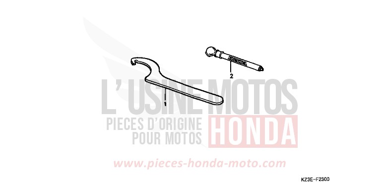 WERKZEUGE von CR250R EXPLOSION RED (R254) von 2000