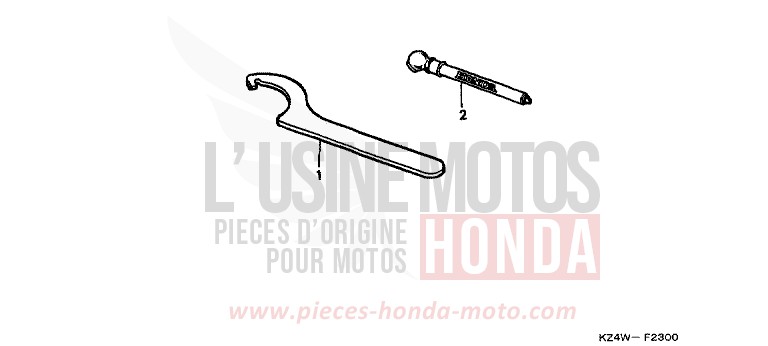 WERKZEUGE von CR125R NEUCLEAR RED (R177) von 1999