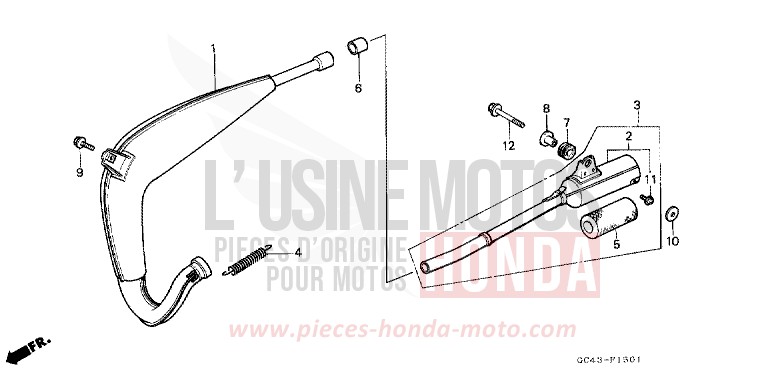 EXPANSIONSKAMMER (RG/RH/RJ/RK) von CR80R FLASH RED (R119) von 1987