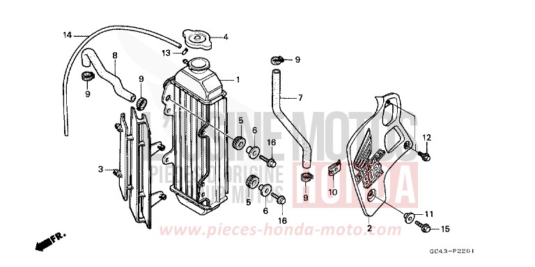 KUEHLER (RJ/RK) von CR80R FIGHTING RED (R134) von 1988