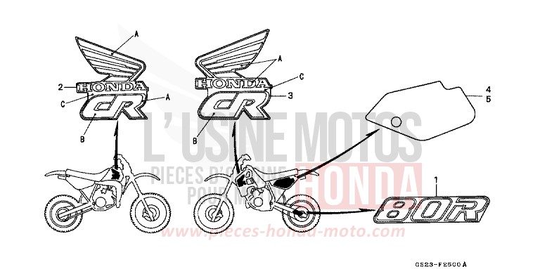 MARKE (CR80RL) von CR80R FLASH RED (R119) von 1990
