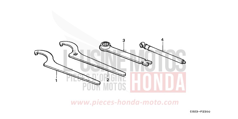 WERKZEUGE von CR80R FLASH RED (R119) von 1991