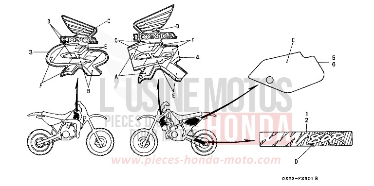 MARKE (CR80RM) von CR80R FLASH RED (R119) von 1991