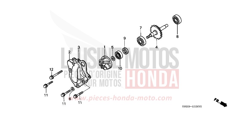 WASSERPUMPE von CR80R NEUCLEAR RED (R177) von 1992