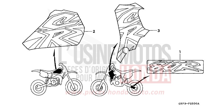 MARKE (1) von CR80R NEUCLEAR RED (R177) von 1996