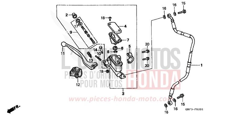 VORDERRADBREMSE (2) von CR80R NEUCLEAR RED (R177) von 1998