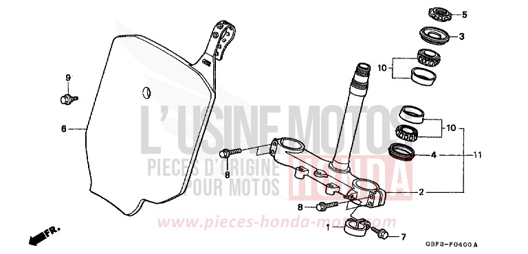 LENKSCHAFT von CR80R NEUCLEAR RED (R177) von 1998
