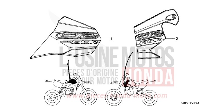 MARKE (4) von CR80R NEUCLEAR RED (R177) von 1999