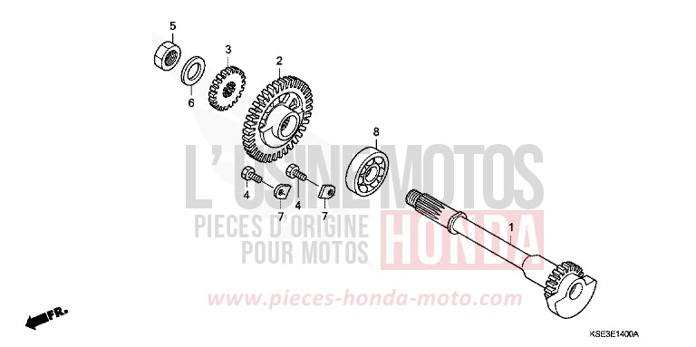 AUSGLEICHER von CRF150R EXTREME RED (R292) von 2012