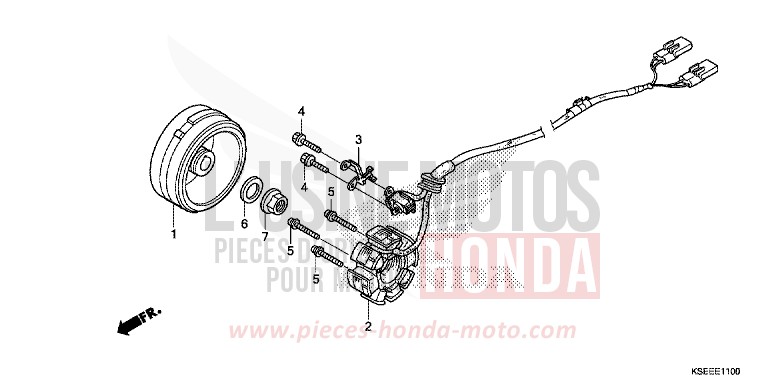GENERATOR von CRF150R EXTREME RED (R292) von 2014