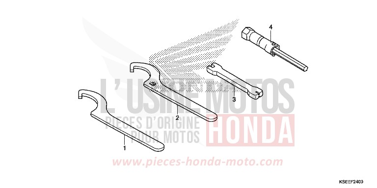 WERKZEUG von CRF150R EXTREME RED (R292) von 2014