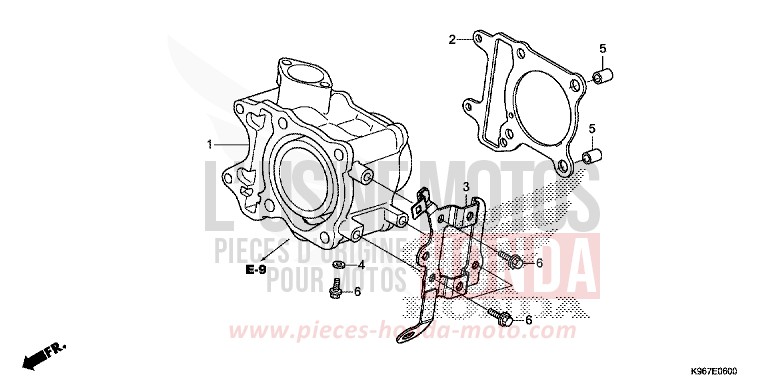 ZYLINDER von PCX MAT CARBONIUM GRAY METALLIC (NHB52) von 2019