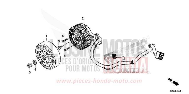 KLIMAANLAGE, GENERATORANLASSER von PCX MAT CARBONIUM GRAY METALLIC (NHB52) von 2019