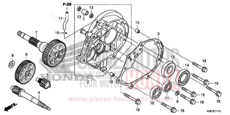GETRIEBE von PCX MAT CARBONIUM GRAY METALLIC (NHB52) von 2019