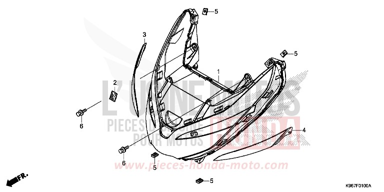 SCHEINWERFER von PCX MAT CARBONIUM GRAY METALLIC (NHB52) von 2019