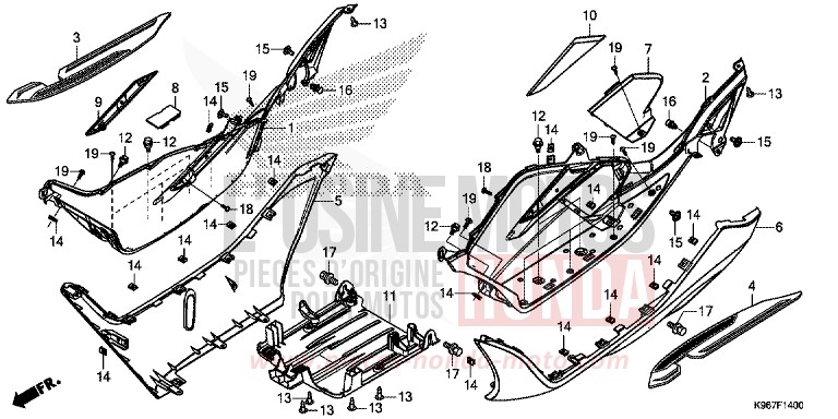 UNTERSTE STUFE von PCX MAT CARBONIUM GRAY METALLIC (NHB52) von 2019