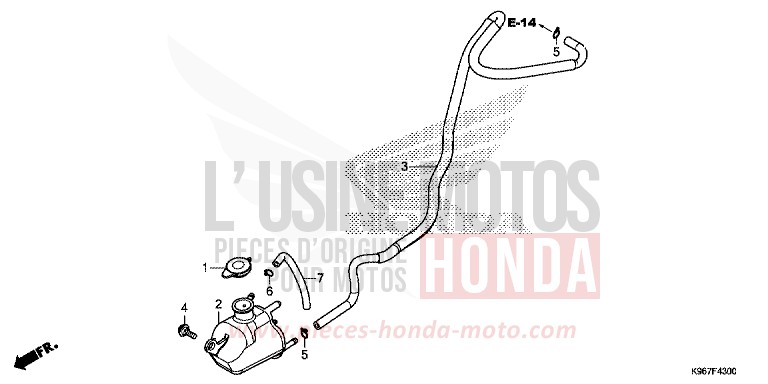 RESERVETANK von PCX MAT CARBONIUM GRAY METALLIC (NHB52) von 2019