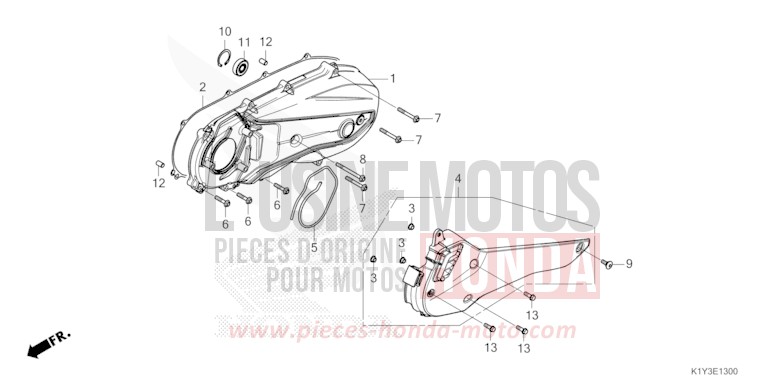 SEITENABDECKUNG, LINKS von PCX MAT COSMO SILVER METALLIC (NHC35) von 2021