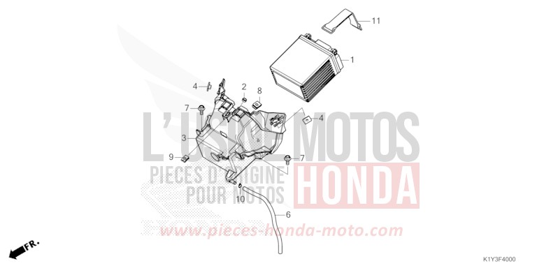 BATTERIE von PCX MAT DIM GRAY METALLIC (NHC34) von 2021