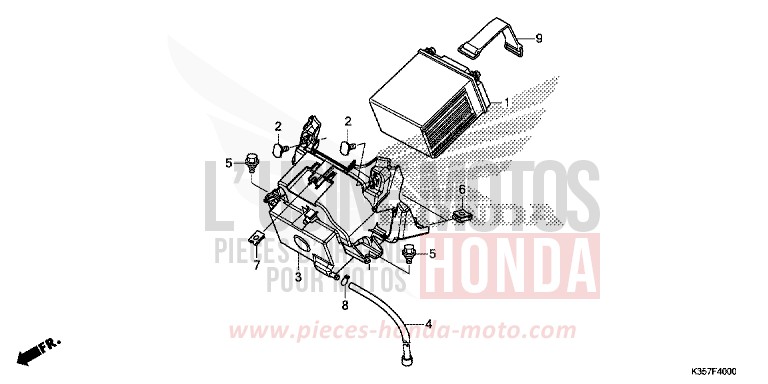 BATTERIE von PCX PEARL SIENA RED (R320) von 2017