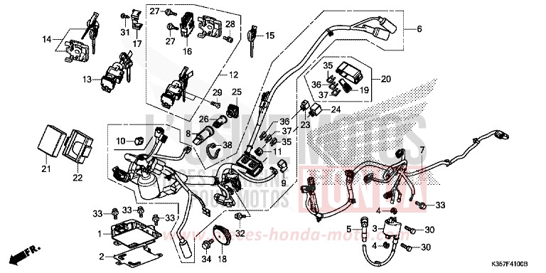 KABELBAUM von PCX PEARL SIENA RED (R320) von 2017