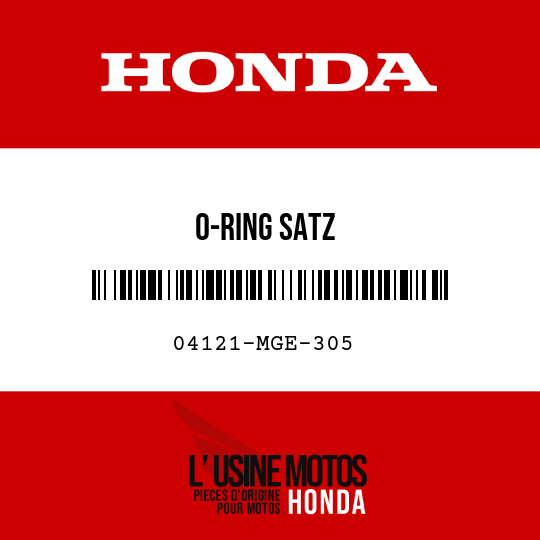 image de 04121-MGE-305 O-RING SATZ