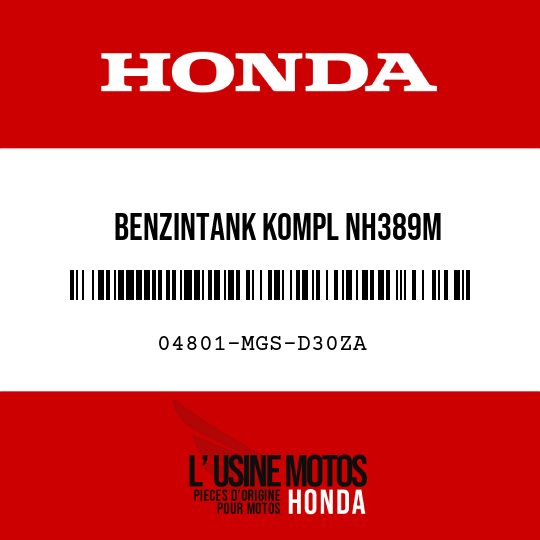 image de 04801-MGS-D30ZA BENZINTANK KOMPL NH389M