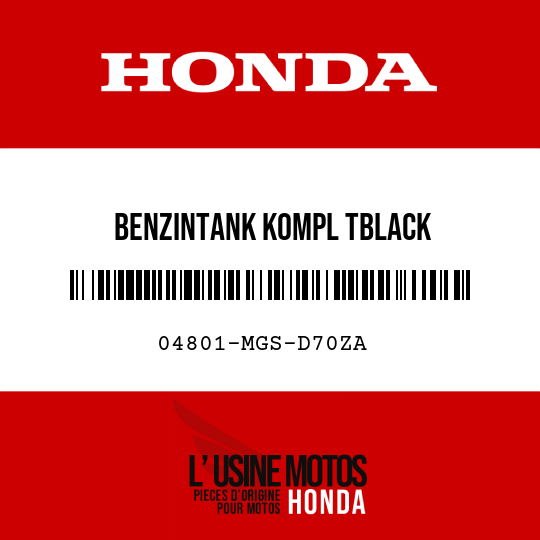 image de 04801-MGS-D70ZA BENZINTANK KOMPL TBLACK