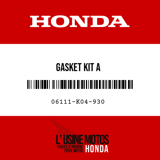 image de 06111-K04-930 GASKET KIT A
