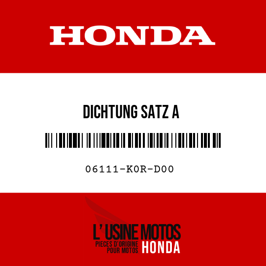 image de 06111-K0R-D00 DICHTUNG SATZ A