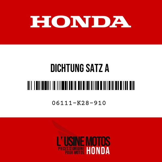image de 06111-K28-910 DICHTUNG SATZ A