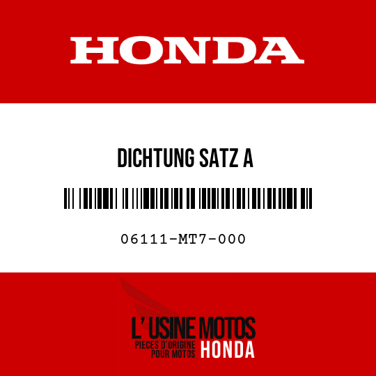 image de 06111-MT7-000 DICHTUNG SATZ A