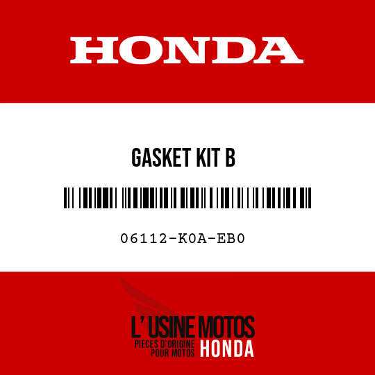image de 06112-K0A-EB0 GASKET KIT B