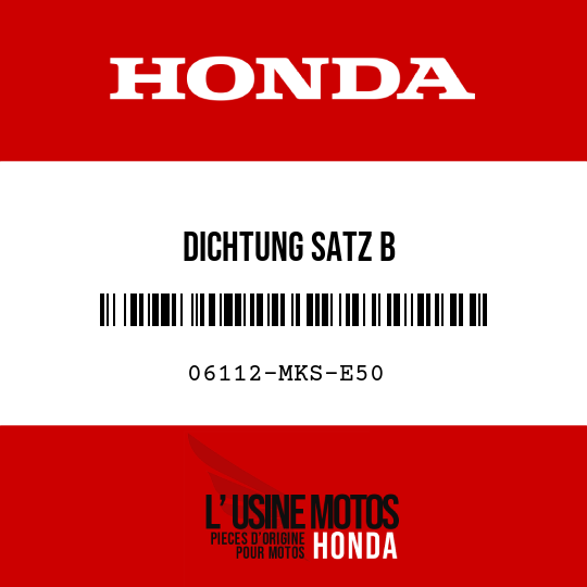 image de 06112-MKS-E50 DICHTUNG SATZ B
