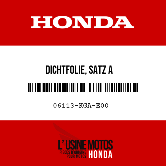 image de 06113-KGA-E00 DICHTFOLIE, SATZ A