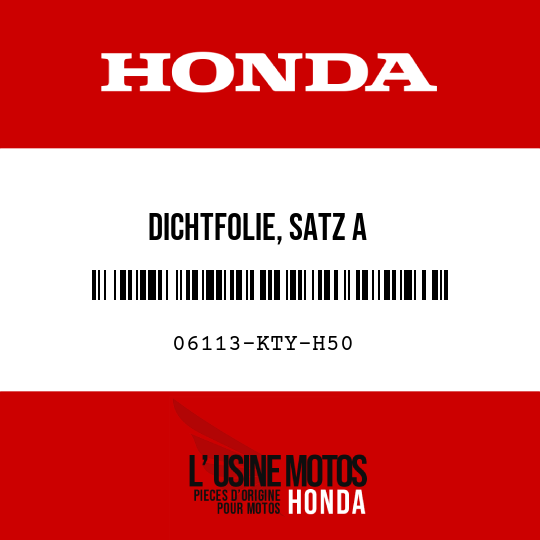 image de 06113-KTY-H50 DICHTFOLIE, SATZ A