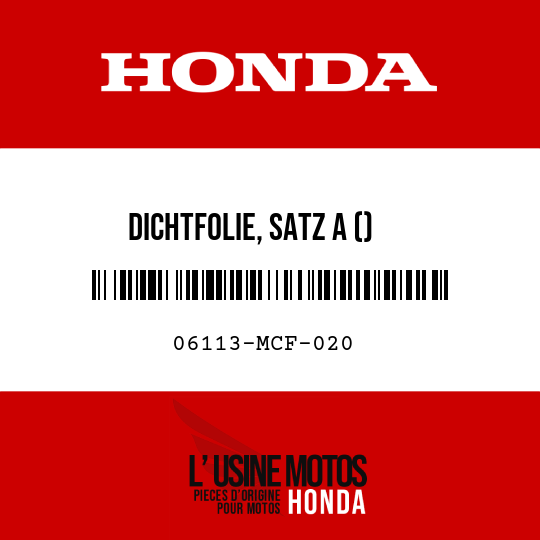 image de 06113-MCF-020 DICHTFOLIE, SATZ A ()