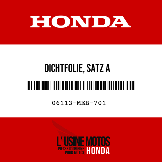 image de 06113-MEB-701 DICHTFOLIE, SATZ A