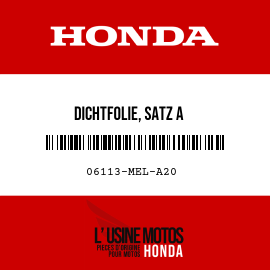 image de 06113-MEL-A20 DICHTFOLIE, SATZ A