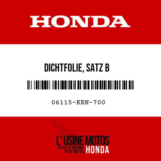 image de 06115-KRN-700 DICHTFOLIE, SATZ B